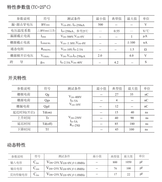 5a500v場(chǎng)效應管生產(chǎn)廠(chǎng)家