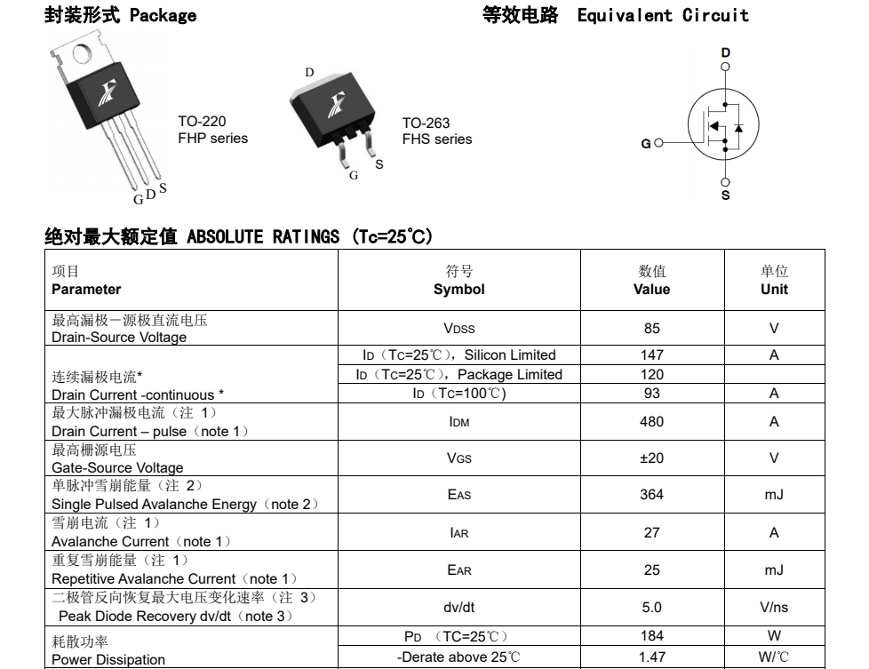 IPP052N08N5場(chǎng)效應管